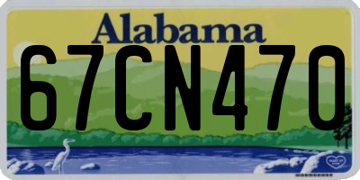 AL license plate 67CN470