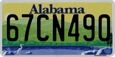 AL license plate 67CN490
