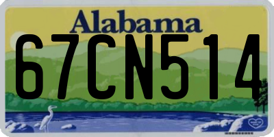 AL license plate 67CN514