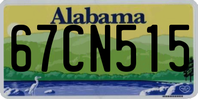 AL license plate 67CN515