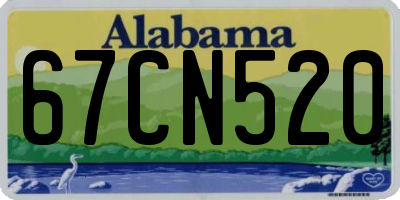 AL license plate 67CN520