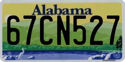 AL license plate 67CN527