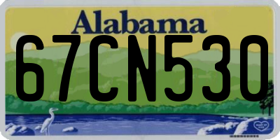 AL license plate 67CN530