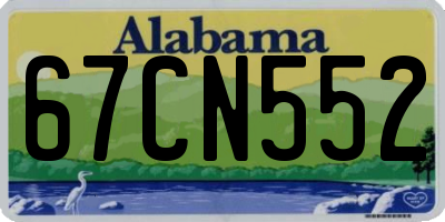 AL license plate 67CN552