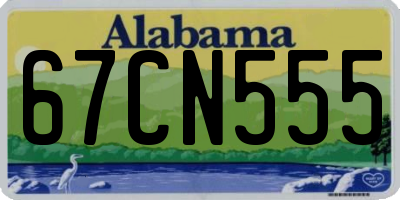 AL license plate 67CN555