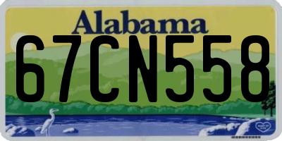AL license plate 67CN558