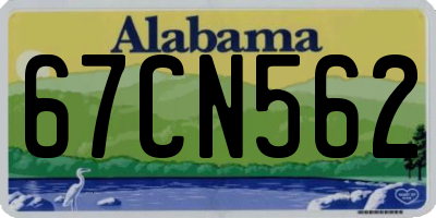 AL license plate 67CN562