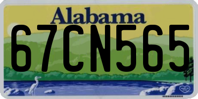 AL license plate 67CN565