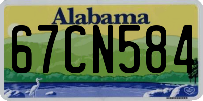 AL license plate 67CN584
