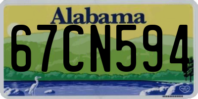 AL license plate 67CN594