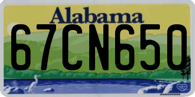 AL license plate 67CN650