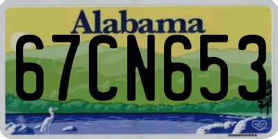 AL license plate 67CN653