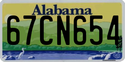 AL license plate 67CN654