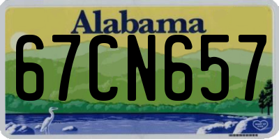 AL license plate 67CN657