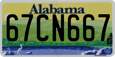 AL license plate 67CN667