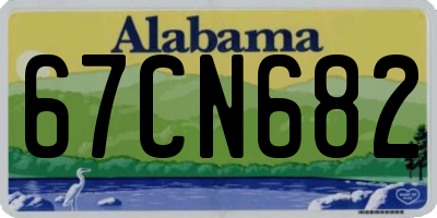 AL license plate 67CN682