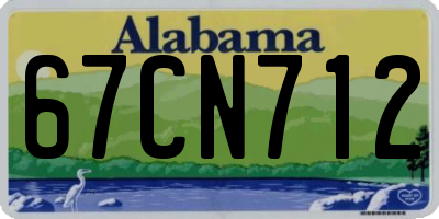AL license plate 67CN712