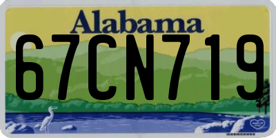 AL license plate 67CN719