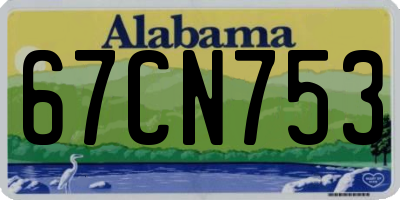AL license plate 67CN753