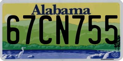 AL license plate 67CN755