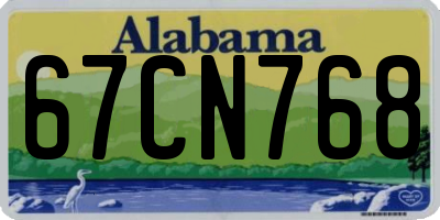 AL license plate 67CN768