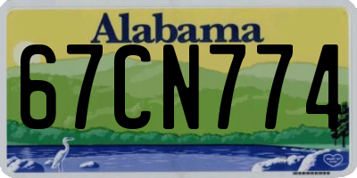 AL license plate 67CN774
