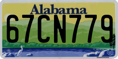 AL license plate 67CN779