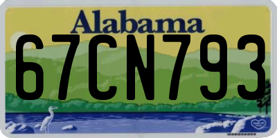 AL license plate 67CN793
