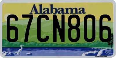 AL license plate 67CN806