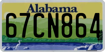 AL license plate 67CN864