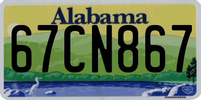 AL license plate 67CN867