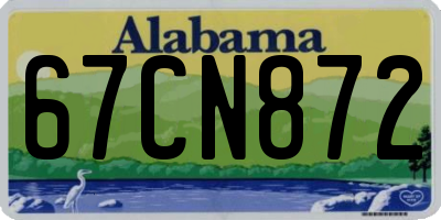 AL license plate 67CN872