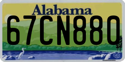 AL license plate 67CN880