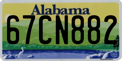 AL license plate 67CN882