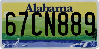 AL license plate 67CN889