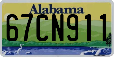 AL license plate 67CN911