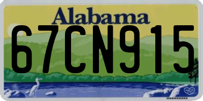 AL license plate 67CN915