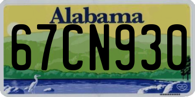 AL license plate 67CN930