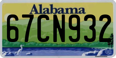 AL license plate 67CN932