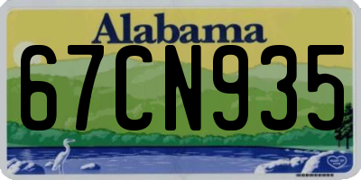 AL license plate 67CN935