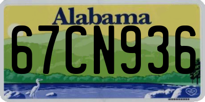 AL license plate 67CN936