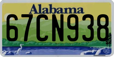 AL license plate 67CN938