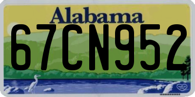 AL license plate 67CN952