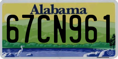 AL license plate 67CN961
