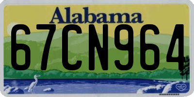 AL license plate 67CN964