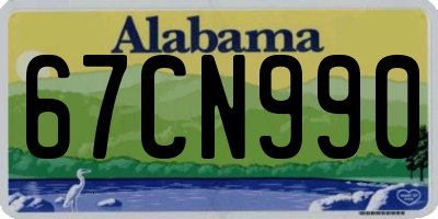 AL license plate 67CN990