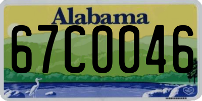 AL license plate 67CO046