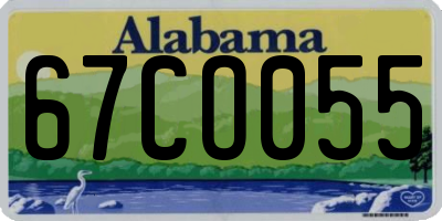 AL license plate 67CO055
