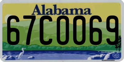 AL license plate 67CO069