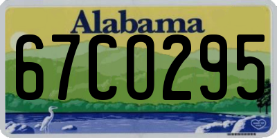 AL license plate 67CO295
